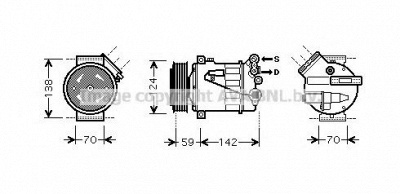 AVA QUALITY COOLING olk450 -  Компрессор, кондиционер